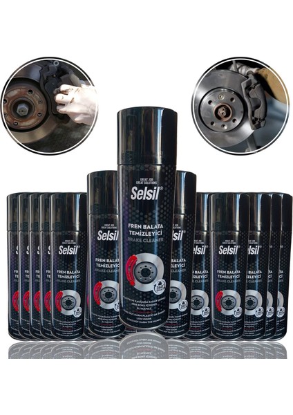 24 Adet Selsil Fren Balata Temizleme Spreyi 500 ml