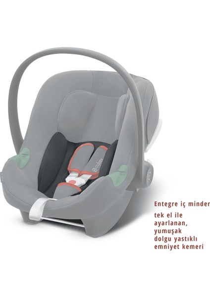 Aton B2 Isize Dynamic Red (Adac Ödüllü Puset Ana Kucağı 0-13 Kg)