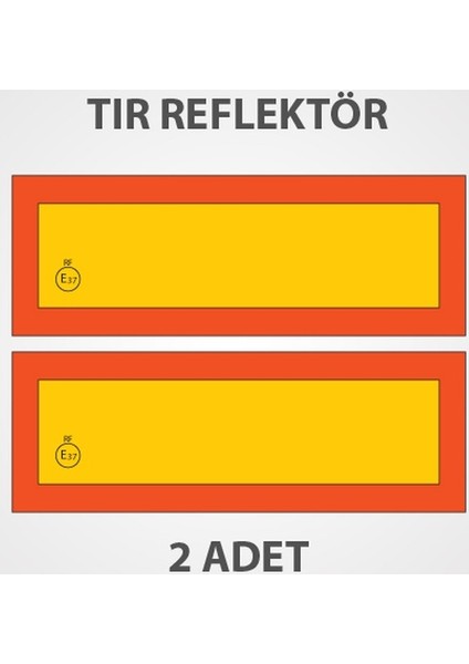 Tır Arka Işaret Reflektörü Metal Sac Malzeme