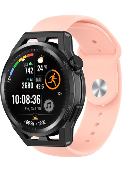 Huawei Watch Gt6 Gt6 Pro 46MM Uyumlu Standart Klasik Spor Silikon Kordon 22MM Kayış