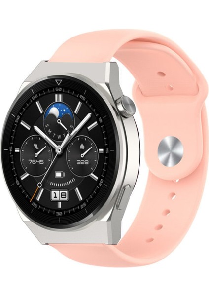 Huawei Watch Gt6 Gt6 Pro 46MM Uyumlu Standart Klasik Spor Silikon Kordon 22MM Kayış