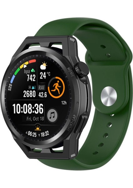 Huawei Watch Gt6 Gt6 Pro 46MM Uyumlu Standart Klasik Spor Silikon Kordon 22MM Kayış