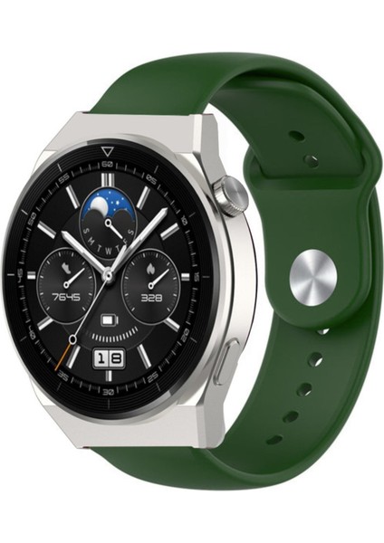 Huawei Watch Gt6 Gt6 Pro 46MM Uyumlu Standart Klasik Spor Silikon Kordon 22MM Kayış