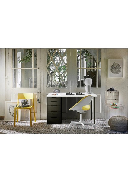 Alex Çalışma Masası Beyaz Venge 120 x 60 cm Lagkapten Adıls