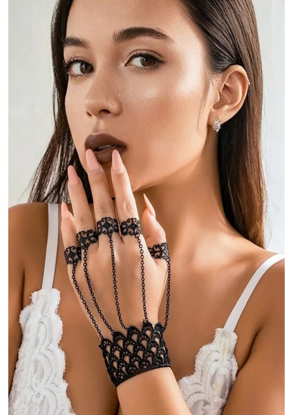 Gotik Viktorya Tarzı Yüzük El Zinciri modelleri