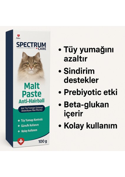 Malt Paste Anti-Hairball (100 G) – Kedi Tüy Yumağı Önlemeyi Destekleyen Malt Macunu fiyatları