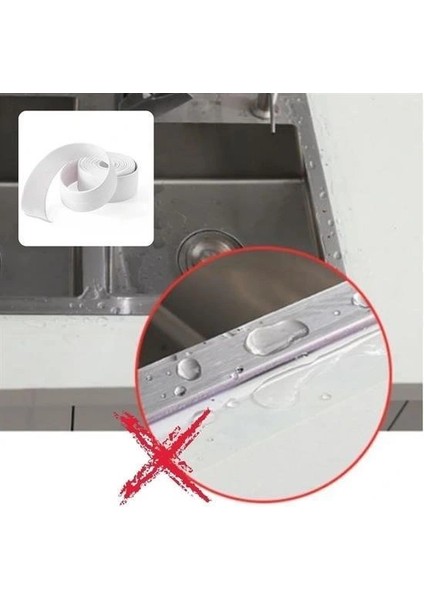 Buffer® Su Sızdırmaz Banyo Mutfak Lavabo Küvet Izolasyon Şerit Bant fırsatları