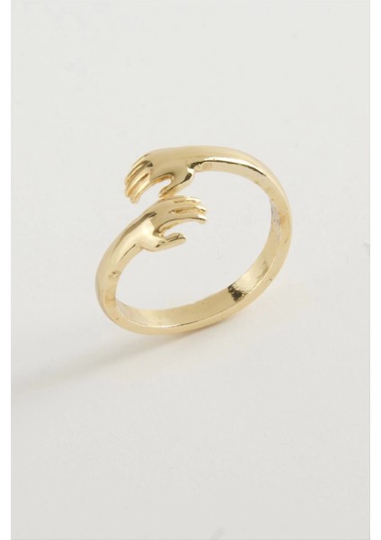 El Figürlü Metal Yüzük