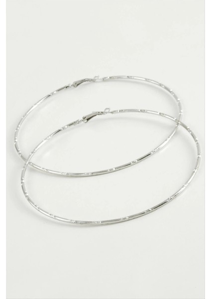 Noktalı Metal Halka Küpe 8-9-10 cm