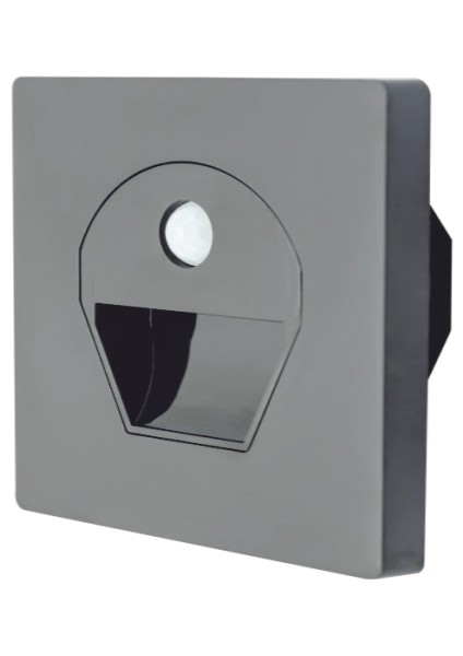 Noas YL69 1522 1W Füme Kasa Sensörlü Koridor Aydınlatması 3200K Gün Işığı