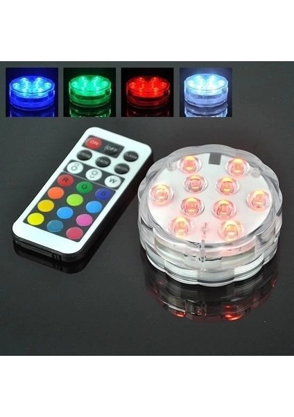 Su Geçirmez Kumandalı Renk Değiştiren Rgb Su Altı LED Lamba Spot