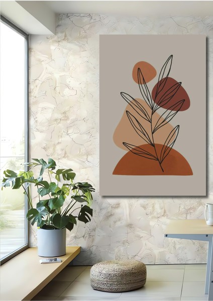 Soyut Bitki Motifli Dekoratif Ahşap Mdf Ev/işyeri Duvar Tablo Dikdörtgen Ev/işyeri Duvar Tablo