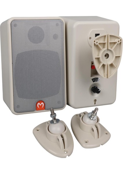 Mv-21 10 cm 40 Watt Komütatörlü Hat Trafolu Beyaz Sütun Hoparlör (2'li Takım) modelleri
