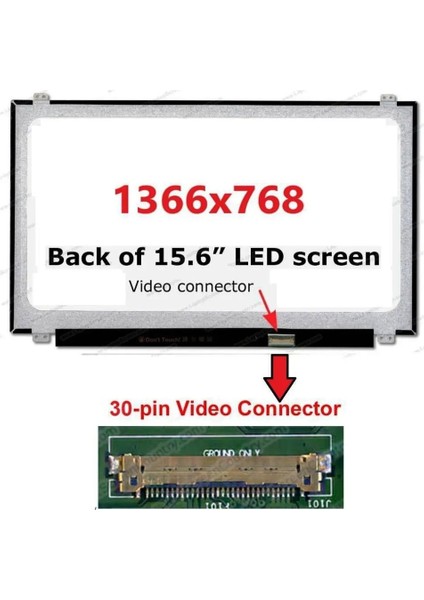 15 6 Slim LED 30 Pin LP156WH3 N156BGE-E41 LTN156AT31 B156XW04 Refrubıshed modelleri