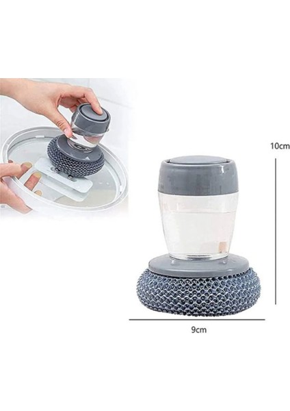 Sıvı Sabun Hazneli Bulaşık Süngeri – Paslanmaz Tel Başlıklı Pratik Yıkama Süngeri fiyatları