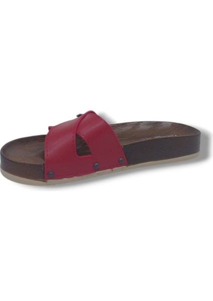 Parmi 21502 Kadın Kırmızı Çapraz Bant Günlük Kullanım Terlik modelleri