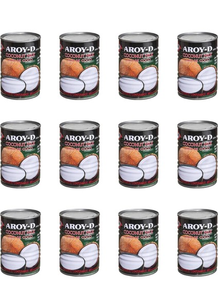 Aroy D Hindistan Cevizi Sütü 400 ml 12LI Set