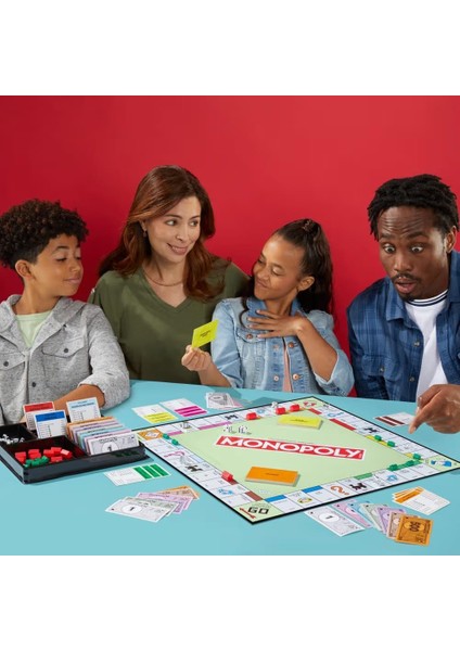 Monopoly Classic Büyük Jetonlu | Strateji, Emlak ve Yatırım Temalı Eğlenceli Kutu Oyunu 8+ Ya modelleri