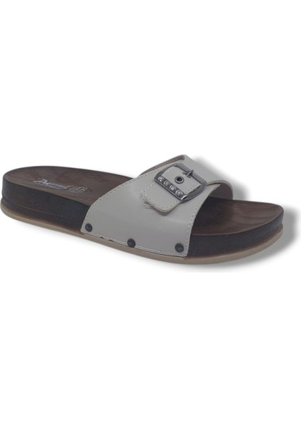 Parmi 21501 Kadın Krem Tokalı Günlük Kullanım Terlik fiyatları