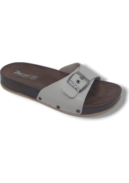 Parmi 21501 Kadın Krem Tokalı Günlük Kullanım Terlik fırsatları