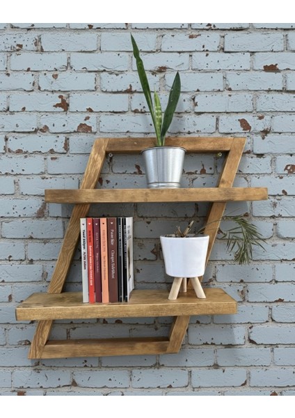 Asimetrik Ahşap Raf