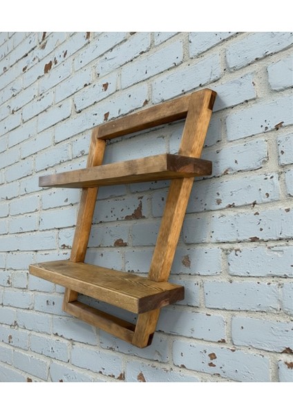 Asimetrik Ahşap Raf indirimleri