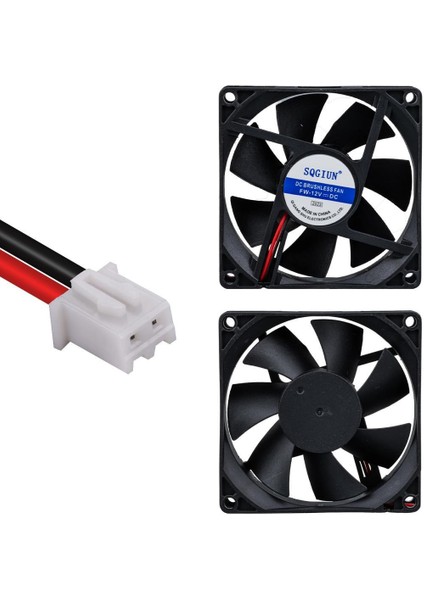 PM-17897 Fırçasız Dc Fan 80X80X25MM 12 Volt 3 Pin