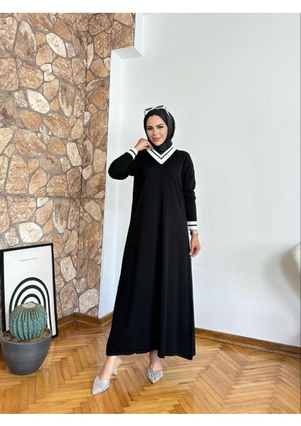 Siyah Kadın Spor Elbise
