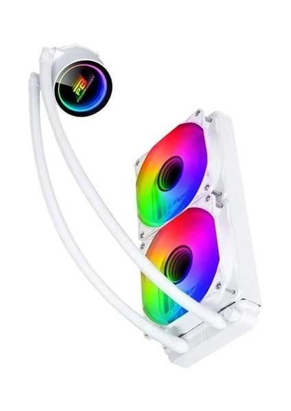 240MM Deep PB-LCS-PI240-W Argb Sıvı Soğutmalı AM5-1851P Işlemci Fanı Beyaz