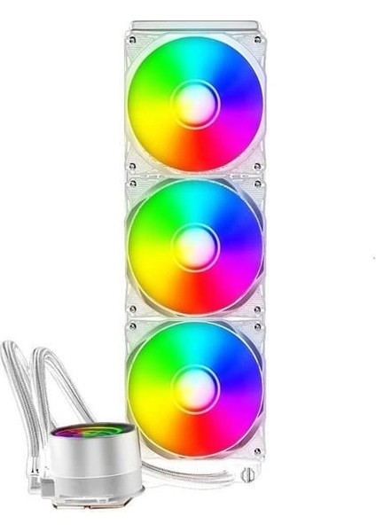 360MM Deep PB-LCS-PI360-W Argb Sıvı Soğutmalı AM5-1851P Işlemci Fanı Beyaz fiyatları