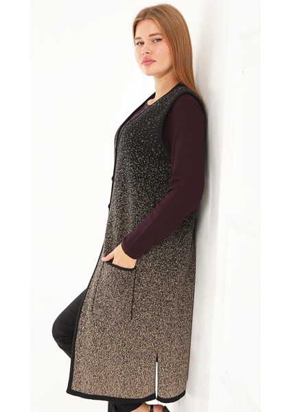 Dolu Örgü Triko Uzun Yelek 106 modelleri