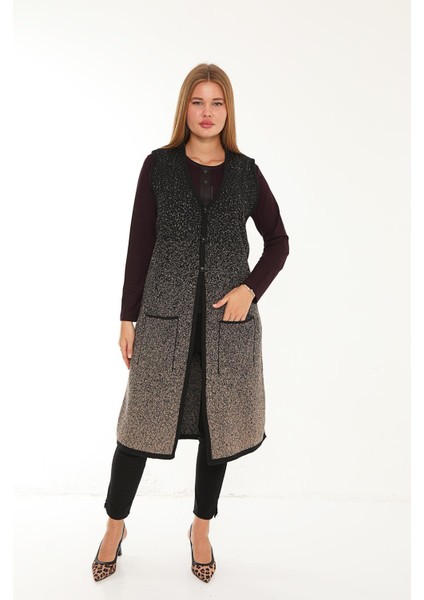 Dolu Örgü Triko Uzun Yelek 106 fırsatları