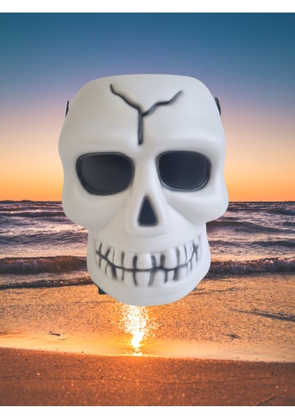 Halloween Cadılar Bayramı Işıklı Müzikli Kurukafa Şekilli Kova 17X14CM modelleri