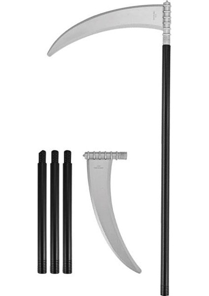 Halloween Geçmeli Çubuklu Azrail Orağı 90 cm Düz fiyatları