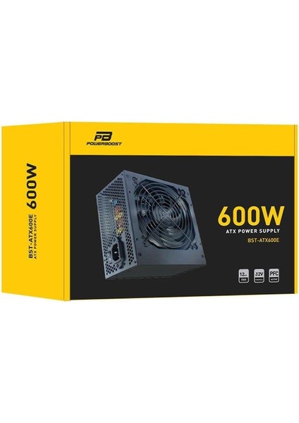 Power Boost BST-ATX600E 600W 12CM Fanlı Power Supply Apfc