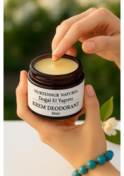 Yasemin Özlü Doğal Krem Deodorant 50ML – Ter Kokusu Önleyici, Cilt Dostu ve Kalıcı Ferahlık