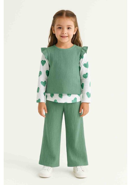 Sevgiyle Tasarlandı Kalple Giydirildi – Pembe Çocuk Takımı