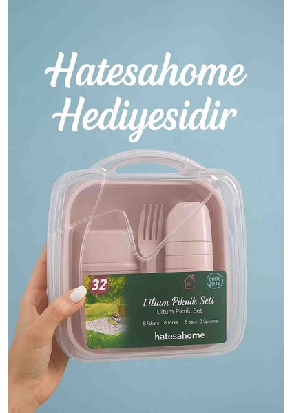 Katlanır Kamp Masası Seti + 2 Tabure | 32 Parça Piknik Seti Hediyeli | Taşınabilir Masa 50X40X40 cm | En Çok Satan Model fırsatları