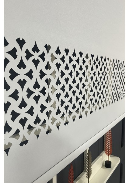 Serin Home Colection Lazer Kesim Beyaz Kalın Stor Güneşlik Perde (Dayanıklı Alüminyum Kasa) modelleri