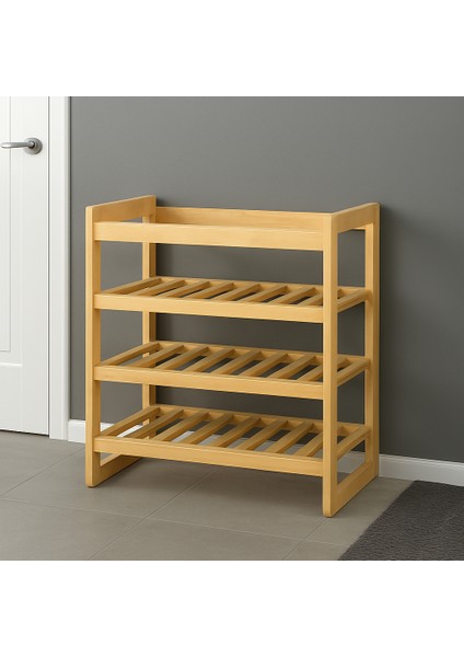 4 Katlı Organizer – Ayakkabılık, Saksılık, Banyo Rafı, Yan Sehpa, Dekoratif Raf