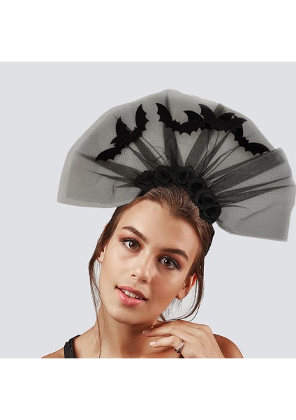 Halloween Cadılar Bay.güllü Tüylü Yarasa Taç modelleri
