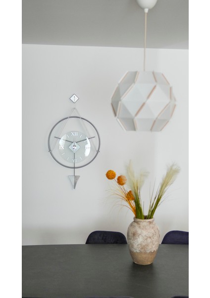 Meridyen Silver Klasik | Bablo Premium Duvar Saatleri