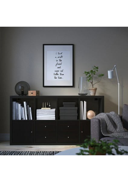 Kallax Açık Raf Ünitesi Venge 77 x 147 cm Çekmeceli ve Kapaklı modelleri