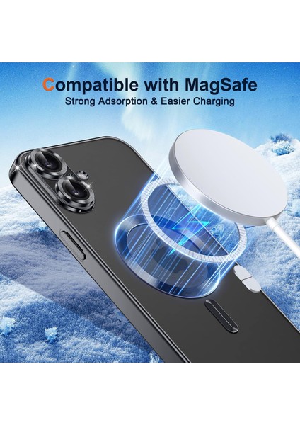 Apple iPhone 17 Pro Kılıf Kamera Lens Korumalı Renkli Magsafe Şeffaf Silikon Turuncu