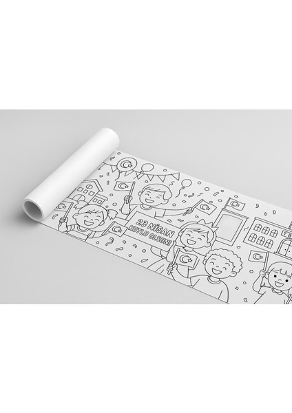 23 Nisan Ulusal Egemenlik ve Çocuk Bayramı Boyama Rulosu – Çocuklar Için Atatürk ve Bayram Temalı 4 Metrelik Dev Boyama Kağıdı | Eğitici ve Eğlenceli Etkinlik indirimleri