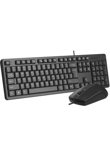 A4 Tech KR-3330 USB Multimedya Siyah Q Klavye Mouse