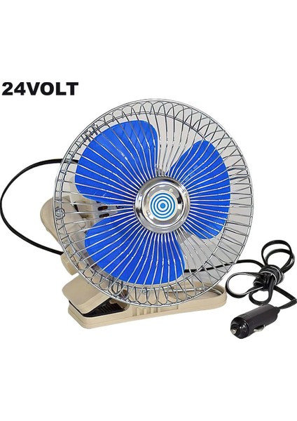 Beyaztuning 24 Volt Mandallı 6ınç Araç Içi Fan Oto Vantilatör