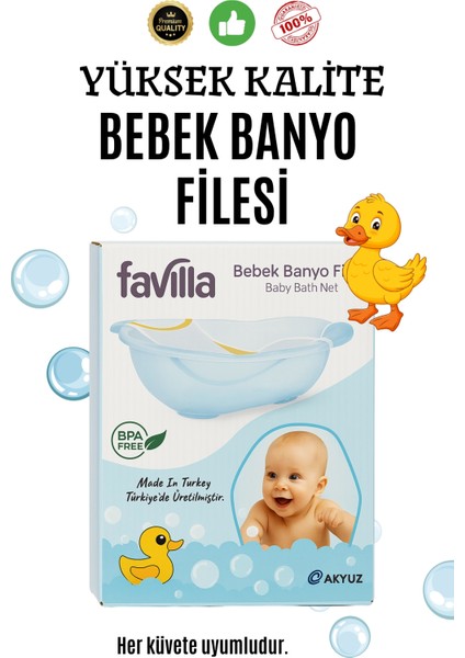 Lüx Kaydırmaz Bebek Yıkama Banyo Duş Filesi (Katlanır Küvet Uyumlu)