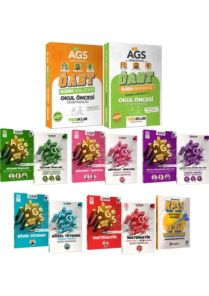 2026 Meb Ags Öabt Okul Öncesi Öğretmenliği Konu Anlatımı-Çözümlü Soru Bankası-Ags Konu Soru Seti