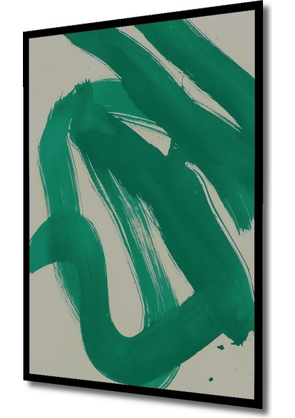 Çerçeve Görünümlü Modern Yeşil Fırça Dekoratif Ahşap Mdf Ev Duvar Tablo Dikdörtgen Ev Duvar Tablo fiyatları